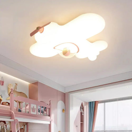 plafonnier led moderne pour chambre d'enfants en forme d'avion
