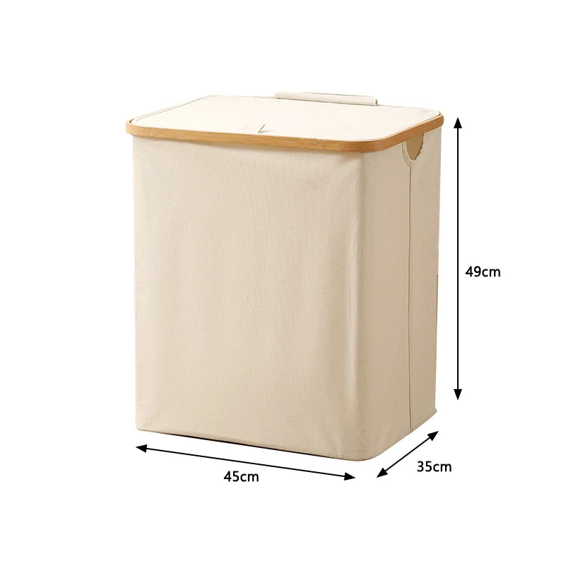 panier à linge pliable avec couvercle en tissu oxford - vue 16 sur 17