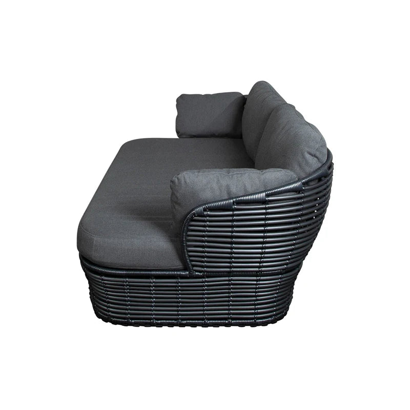canapé extérieur en teck avec table basse et lit