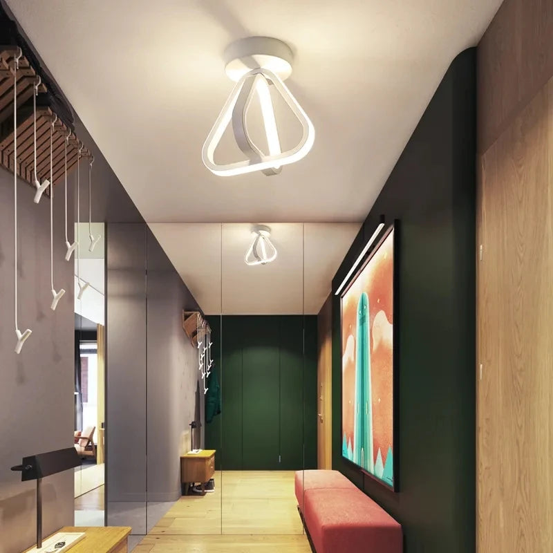 Couloir LED plafonnier nordique moderne plafonnier RC Dimmable éclairage intérieur décor à la maison chambre salon luminaire