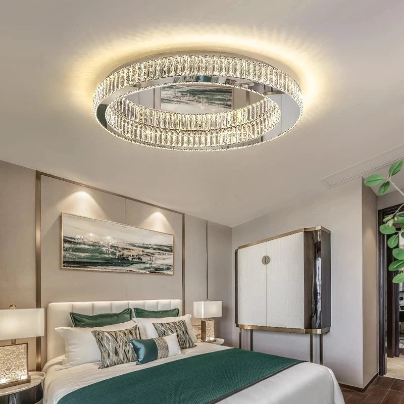 2024 Originality Personality Luxury Crystal Chandelier Lighting For Living Room Bedroom Study Crystal Ceiling Lamp - vue 5 sur 12
