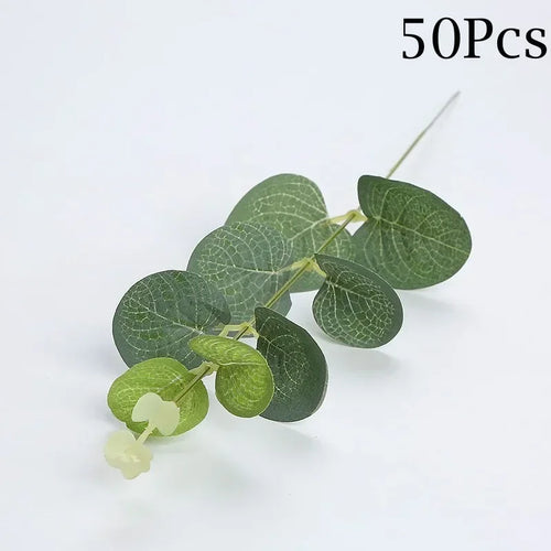 décoration de table branches d eucalyptus plantes artificielles pour mariage - vue 8 sur 7