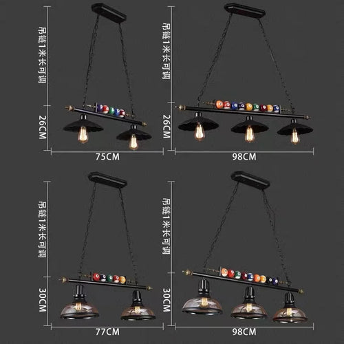 lustre rétro créatif pour restaurant bar et boutique - vue 5 sur 11
