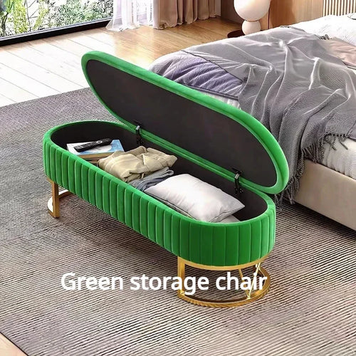 tabouret nordique moderne léger et pratique pour rangement - vue 3 sur 11