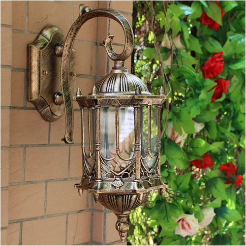 applique murale extérieure rétro pour jardin et terrasse - vue 2 sur 4