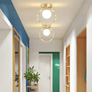 plafonnier moderne en verre pour éclairage intérieur décoratif