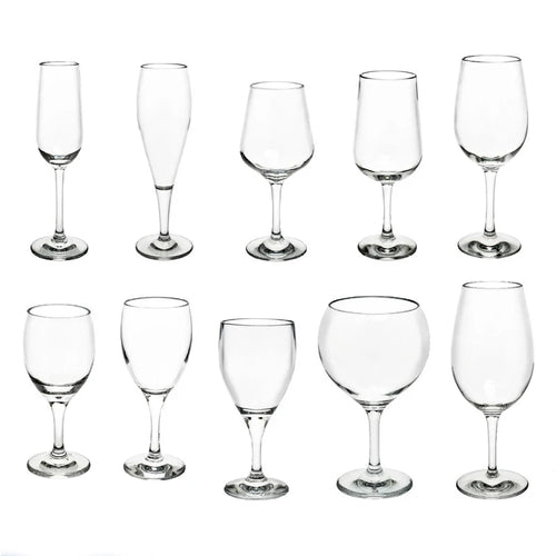 Verres à vin sans pied incassables reutilisables elegants