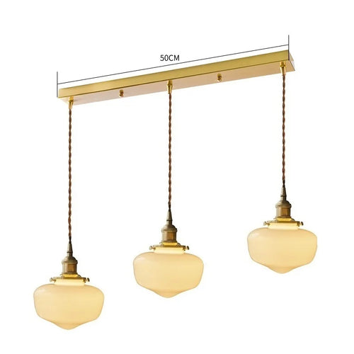 iwhd suspension led en verre et cuivre style nordique moderne - vue 16 sur 28