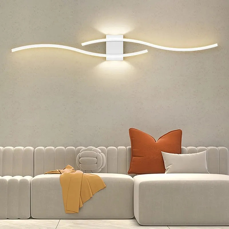 applique murale LED lampe longue bande appliques TV fond éclairage décoratif pour chambre salon maison intérieur luminaire