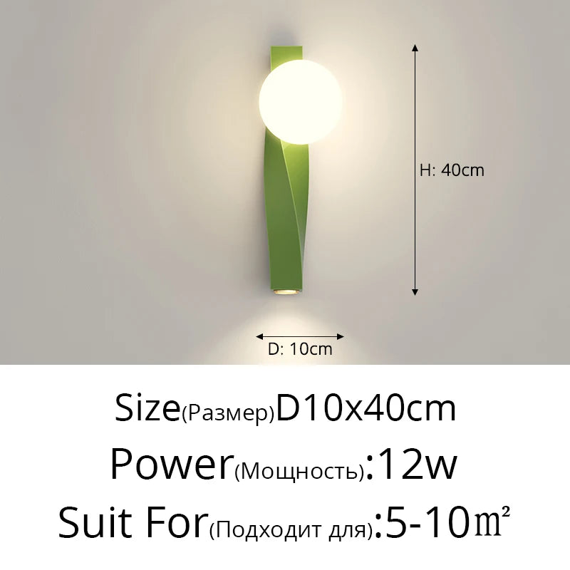 lampe de chevet murale en u anti-lumière bleue minimaliste - vue 11 sur 20