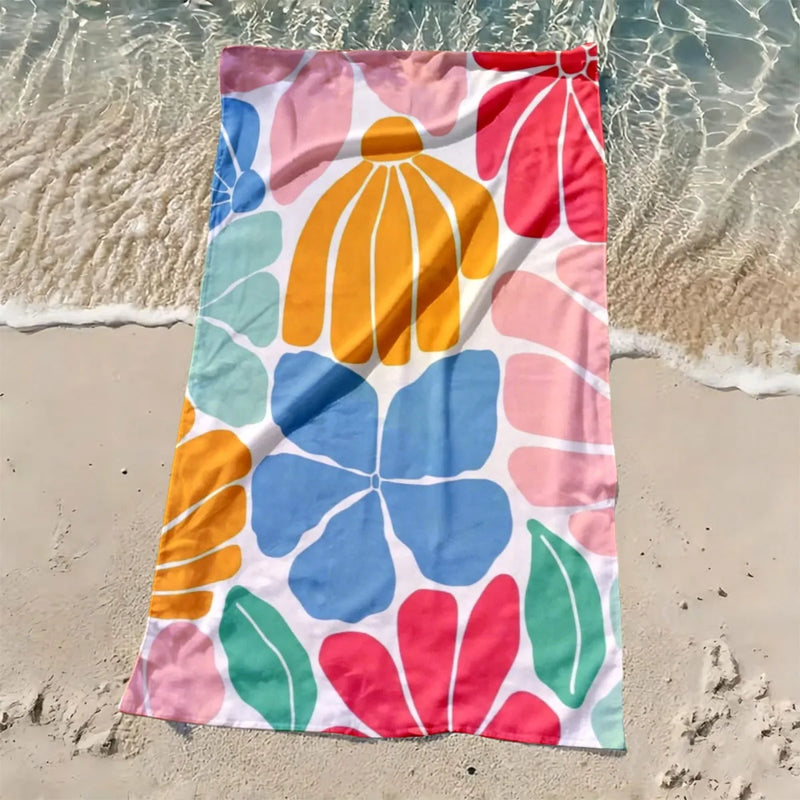 serviette de plage extra large style cartoon douce