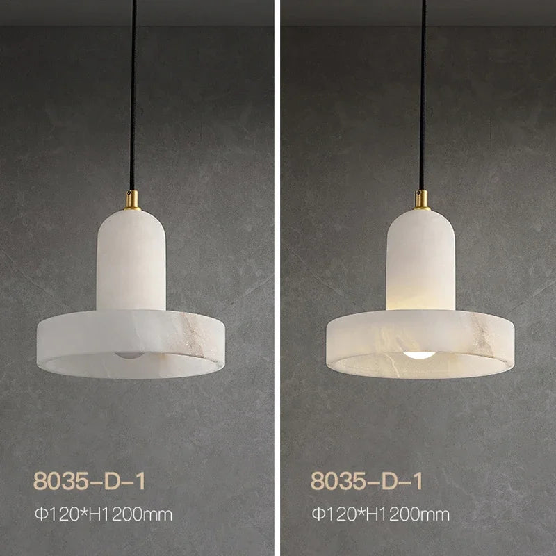 suspension moderne en marbre naturel pour décoration intérieure - vue 6 sur 9