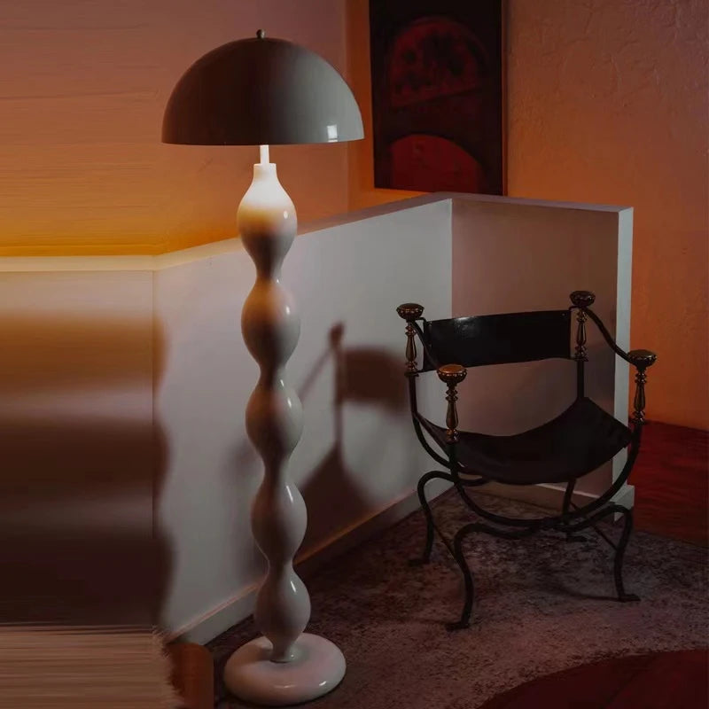 Nordique minimaliste Wabi Sabi crème Style lampadaire LED salon décor à la maison chambre canapé coin lampe sur pied lampe champignon
