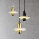 lampe led suspendue en marbre et aluminium avec cordon réglable
