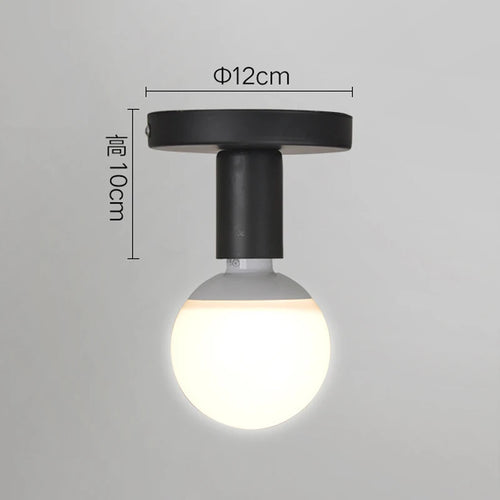 plafonnier led moderne style industriel rétro pour décoration intérieure - vue 11 sur 14