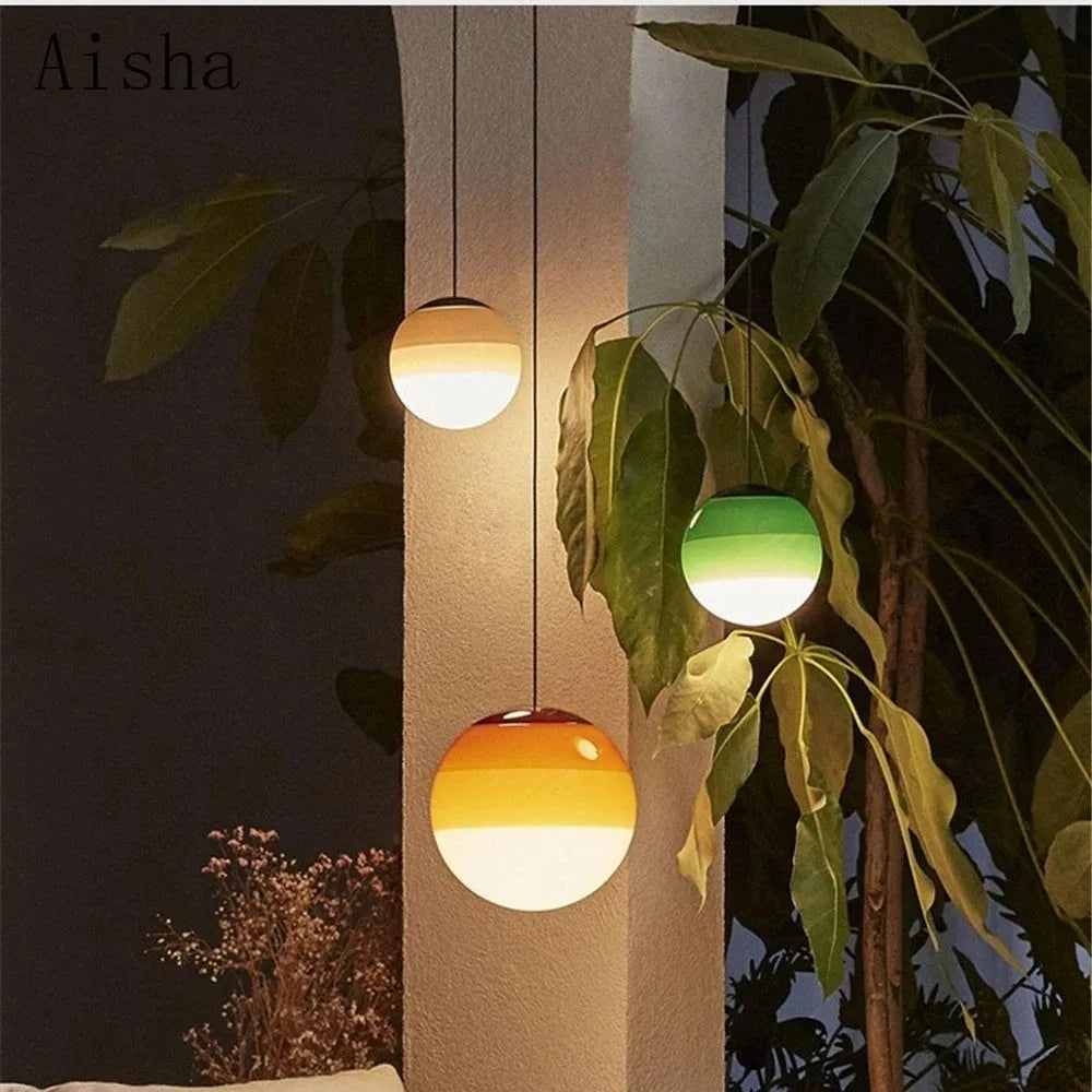 suspension en verre style nordique pour intérieur moderne - vue 4 sur 12