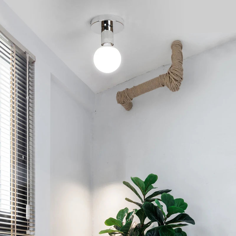 Plafond moderne à LEDs lumières Vintage industriel Surface monté lampe rétro Loft applique éclairage pour salon cuisine décor à la maison