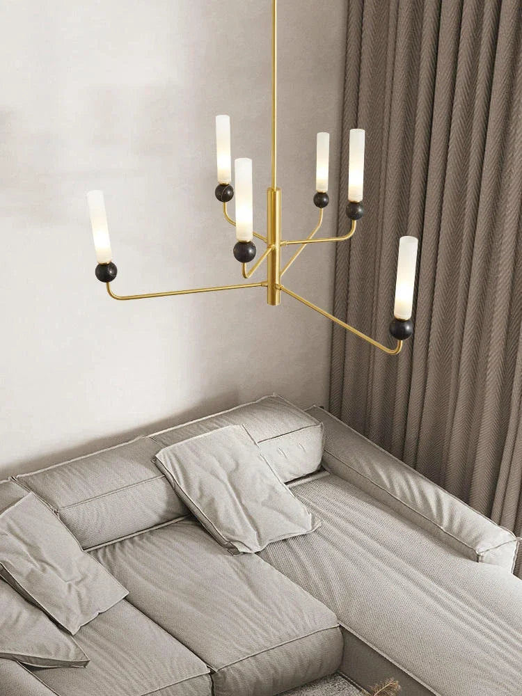lustre moderne à LED pour décoration intérieure élégante et simple - vue 4 sur 10