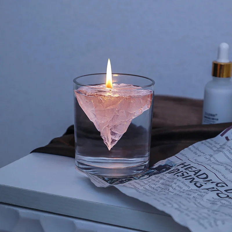 bougie parfumée flottante mont fuji pour aromathérapie et décoration - vue 8 sur 11