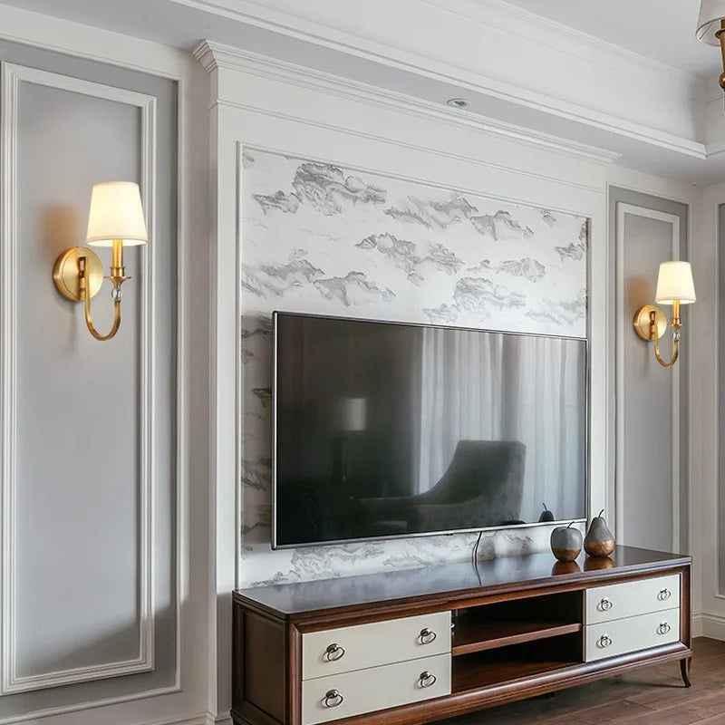 applique murale luxueuse en or pour décoration intérieure moderne - vue 5 sur 8
