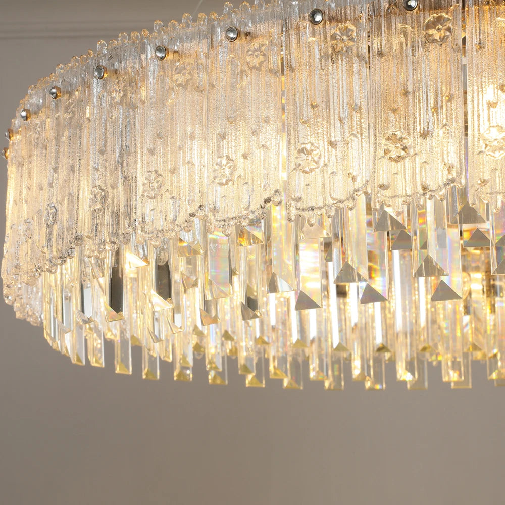 lustre moderne en cristal pour décoration haut de gamme - vue 7 sur 10