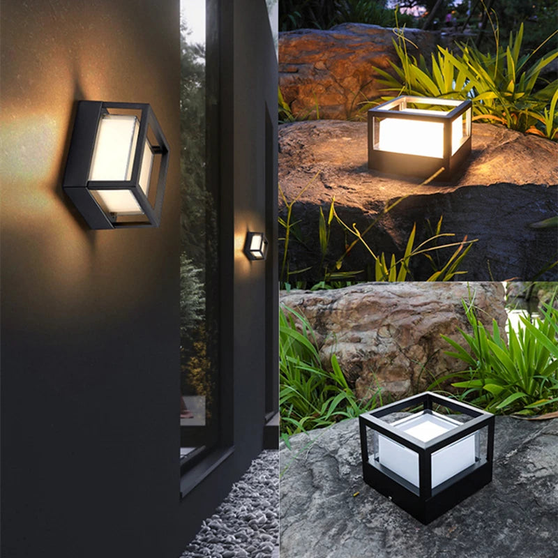 applique murale led intelligente extérieure connectée étanche pour jardin - vue 3 sur 9