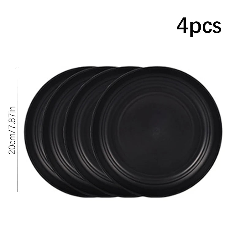 Ensemble vaisselle camping pp assiettes bols tasses couverts