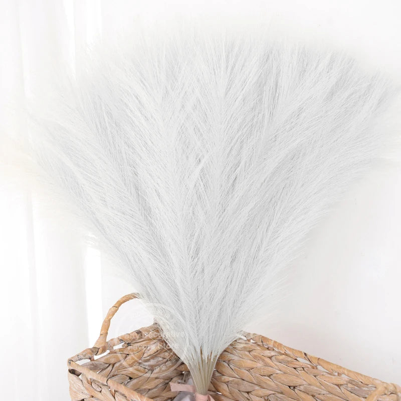 lot de bouquets dherbe de pampa artificielle pour décoration intérieure - vue 6 sur 15