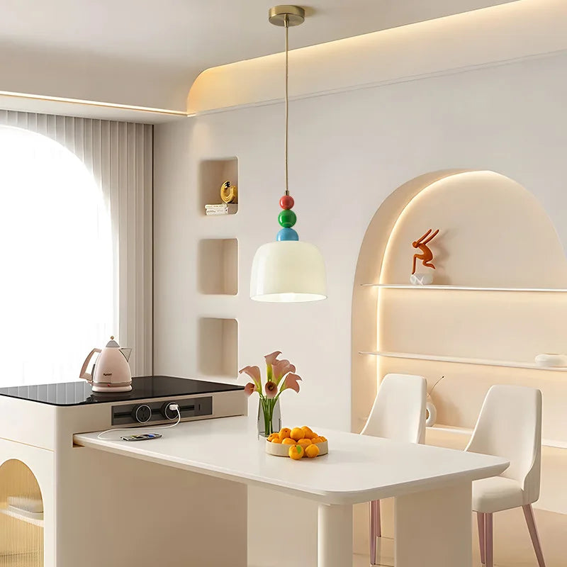lustre créatif en verre pour une décoration nordique élégante - vue 5 sur 8