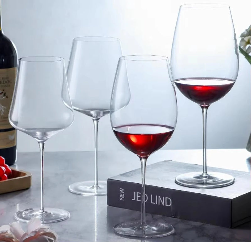 verre à vin bourgogne cristal ultra fin facetté