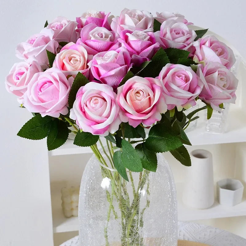 lot de 100 roses artificielles pour décoration mariage fête - vue 5 sur 18