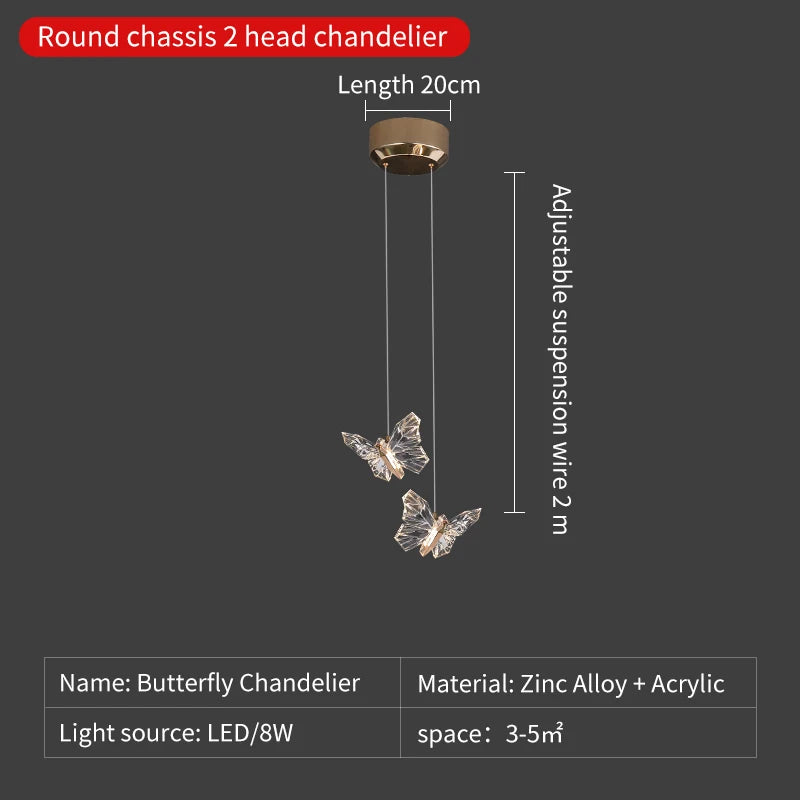 suspension en cristal nordique à led pour décoration moderne - vue 18 sur 18