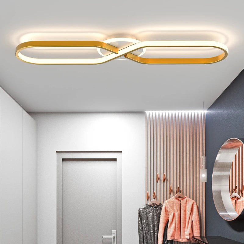 Hall créatif maison balcon allée plafonniers nordique minimaliste moderne éclairage LED lumière chambre atmosphère salon lampe