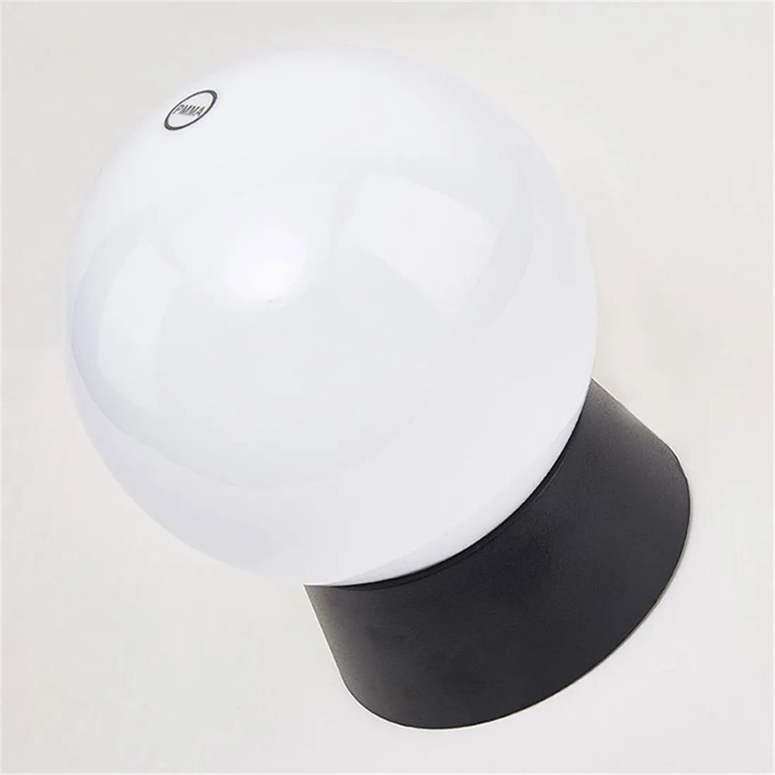 lampadaire extérieur globe noir pour éclairage de jardin et terrasse - vue 4 sur 15