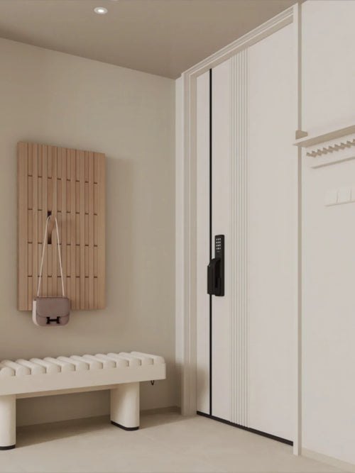 porte-manteau mural en bois pour vêtements et clés - vue 6 sur 18