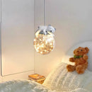 lustre moderne mignon en forme d'ours et lapin pour enfants