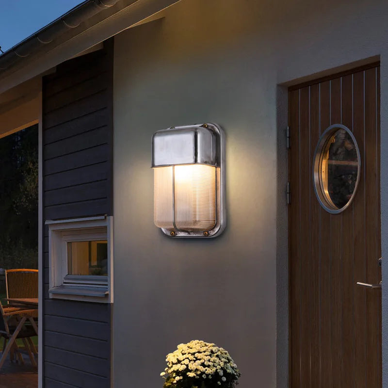 applique murale led rétro imperméable en aluminium idéale pour extérieur et intérieur - vue 5 sur 15