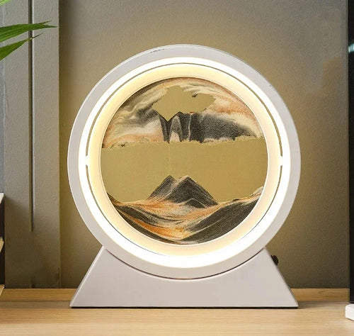 lampe de table créative avec sable mouvant 3D décoratif - vue 11 sur 24