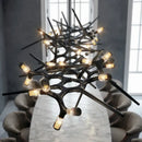 lustre led de luxe postmoderne pour restaurant et villa