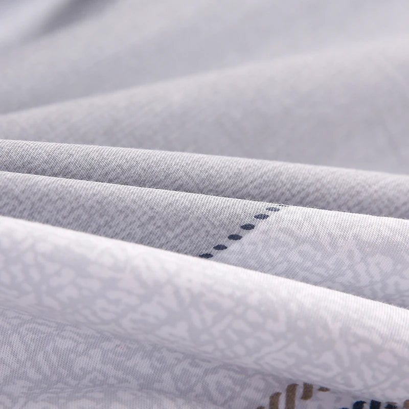 housse de couette 100 coton imprimée avec fermeture éclair pour lit