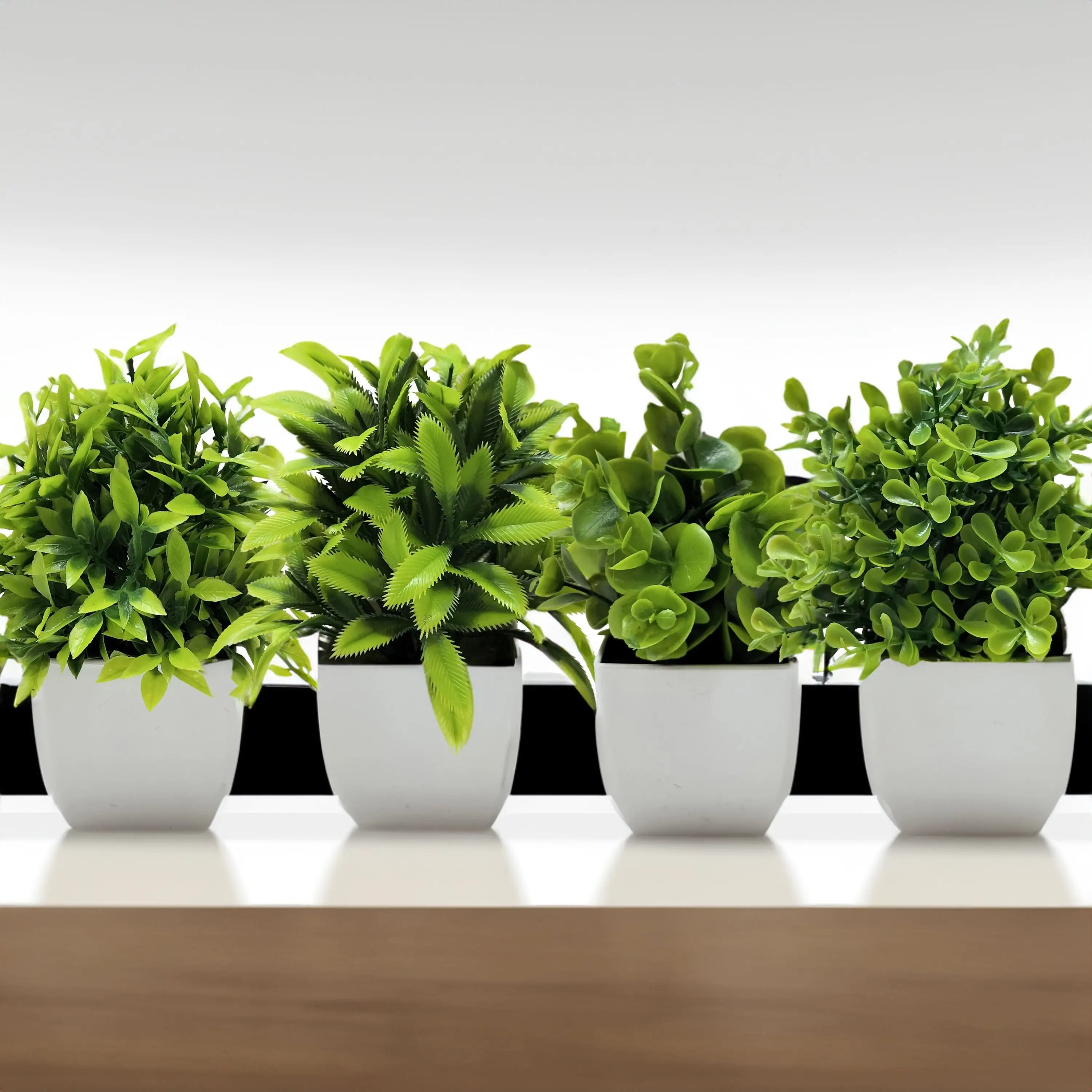 plante artificielle en pot pour décoration de bureau et jardin - vue 4 sur 45