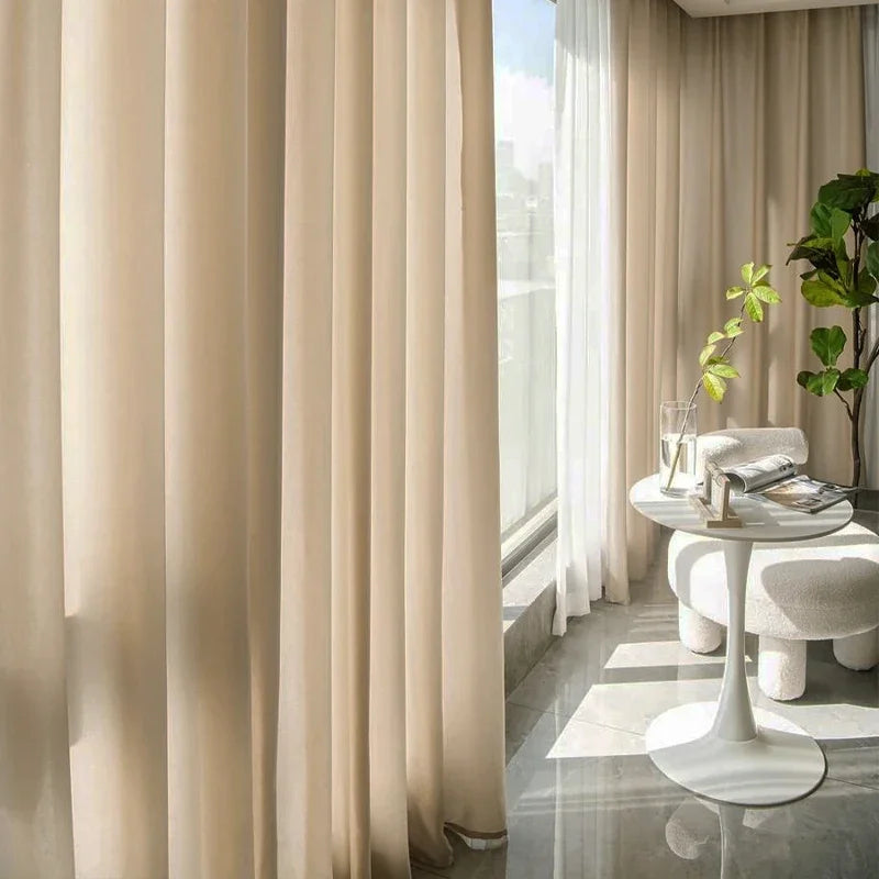 Voilage rideau translucide texturé pour salon et porte - vue 4 sur 9