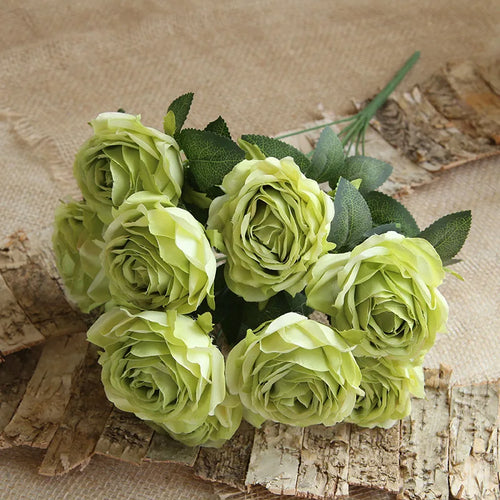 10 têtes de fleurs artificielles pour décoration mariage et festival - vue 16 sur 15