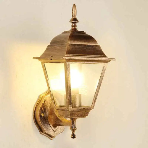 Vintage Applique E27 Ampoule Applique Luminaires Noir Bronze MUR LED Lumières Extérieur Porche Maison Maison Cour Éclairage De Jardin - vue 2 sur 9