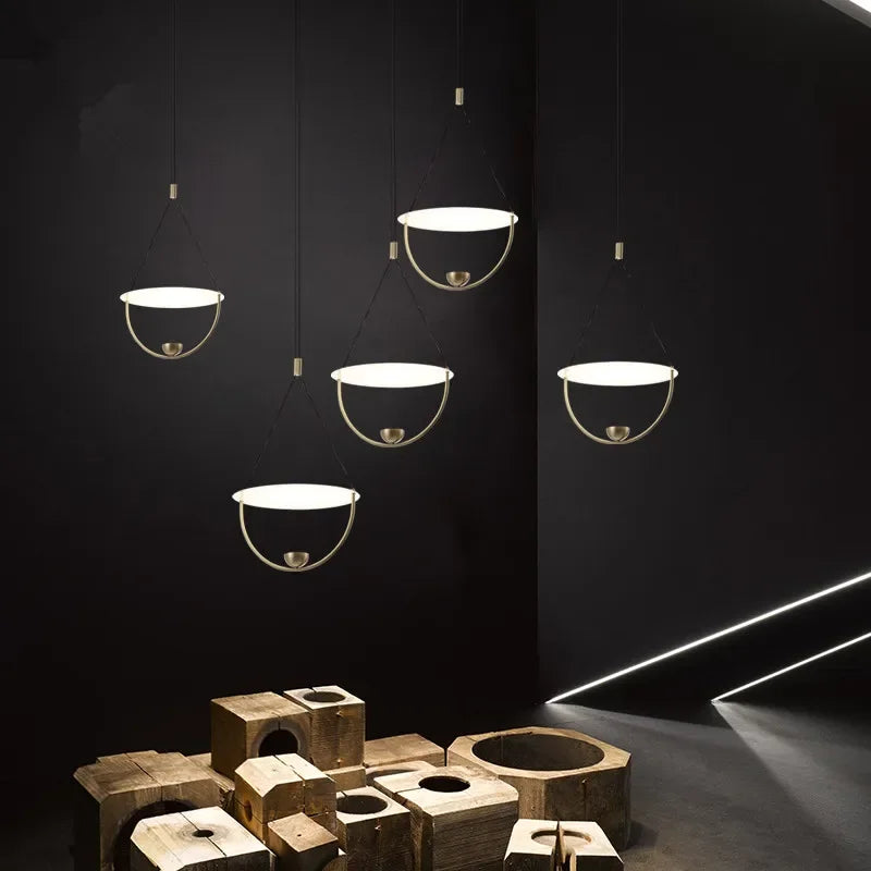 lustre led moderne pour décoration de maison et tables alimentaires - vue 2 sur 6