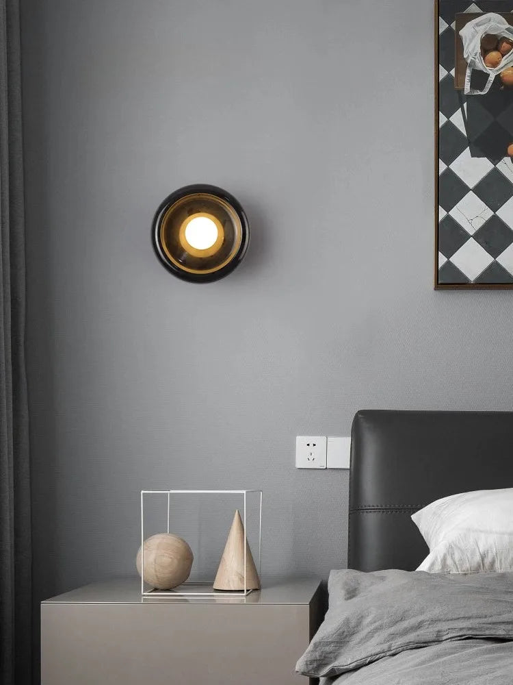 applique murale de luxe moderne en jade led pour hôtel et villa - vue 6 sur 11