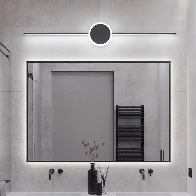 Applique murale LED blanc noir miroir