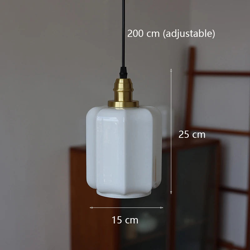 suspension en verre japonais design scandinave pour intérieur élégant - vue 7 sur 8