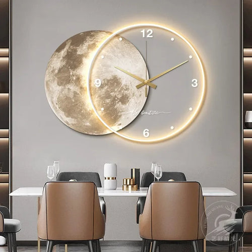 horloge murale design moderne pour décoration intérieure élégante - vue 3 sur 9