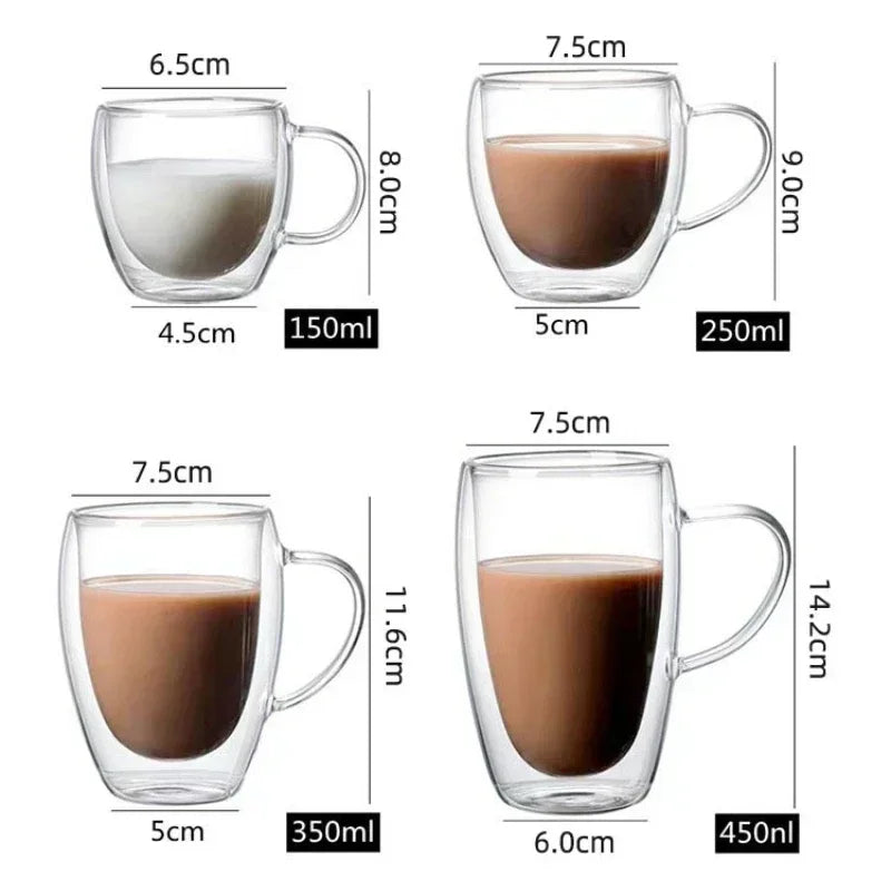 Mug verre double paroi isolant style moderne - vue 7 sur 7